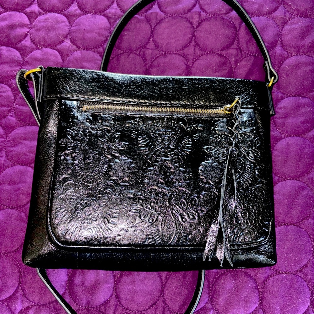 The Sack floral crossbody leather purse. Never used.